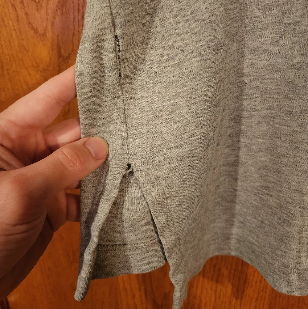 Ralph Lauren men’s XL gray short sleeve polo shirt 100% cotton Black Logo - Picture 2 of 5